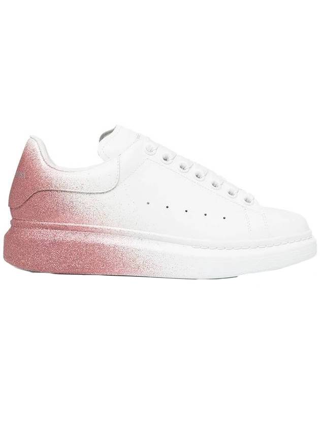 Oversized Low Top Sneakers White Pink - ALEXANDER MCQUEEN - BALAAN 1