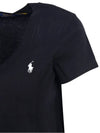 Pony V-Neck Short Sleeve T-Shirt Black - POLO RALPH LAUREN - BALAAN 5