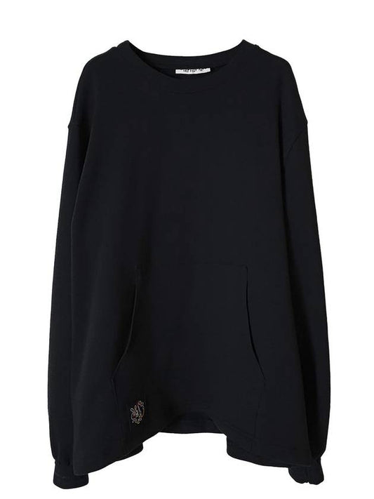 U SWEATSHIRT 006 BLACK USW00201 - AFLAF - BALAAN 2