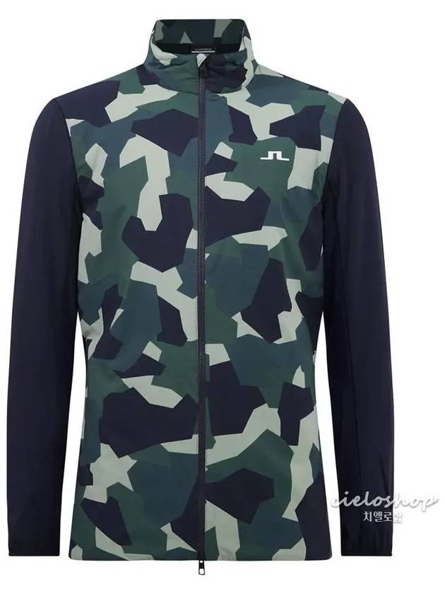 PACKLIGHT Print Men s Golf Jacket Green GMOW04751 - J.LINDEBERG - BALAAN 1