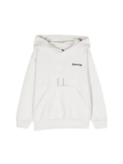 Logo Large Fit Hoodie White - BALENCIAGA - BALAAN 2