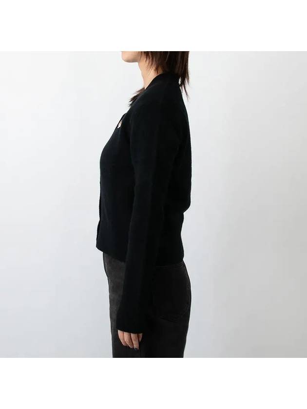 Baby Fox Patch Wool Cardigan Black - MAISON KITSUNE - BALAAN 6