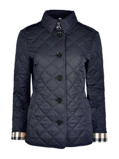 New Frankby Quilted Jacket Navy - BURBERRY - BALAAN 2