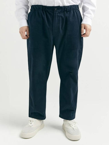 Vintage Walker Wide Block Pants Indigo - BOOVOOM - BALAAN 1