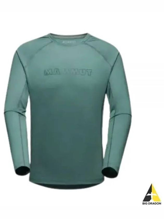 Selun FL Logo Long Sleeve T-shirt Green - MAMMUT - BALAAN 2