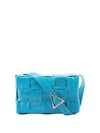 Intrecciato Triangle Buckle Cassette Cross Bag Blue - BOTTEGA VENETA - BALAAN 2