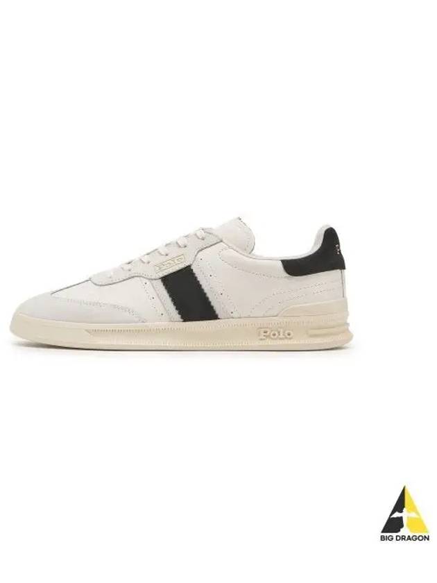 Heritage Aera Leather Suede Sneakers White - POLO RALPH LAUREN - BALAAN 1