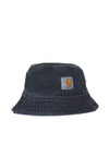 Garrison Logo Patch Bucket Hat Black - CARHARTT WIP - BALAAN 3