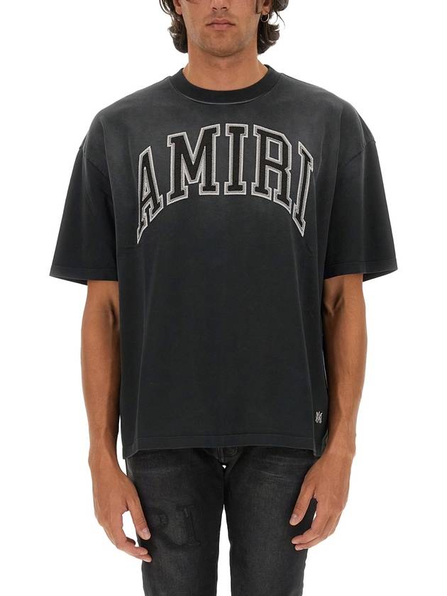 T-SHIRT WITH LOGO - AMIRI - BALAAN 1