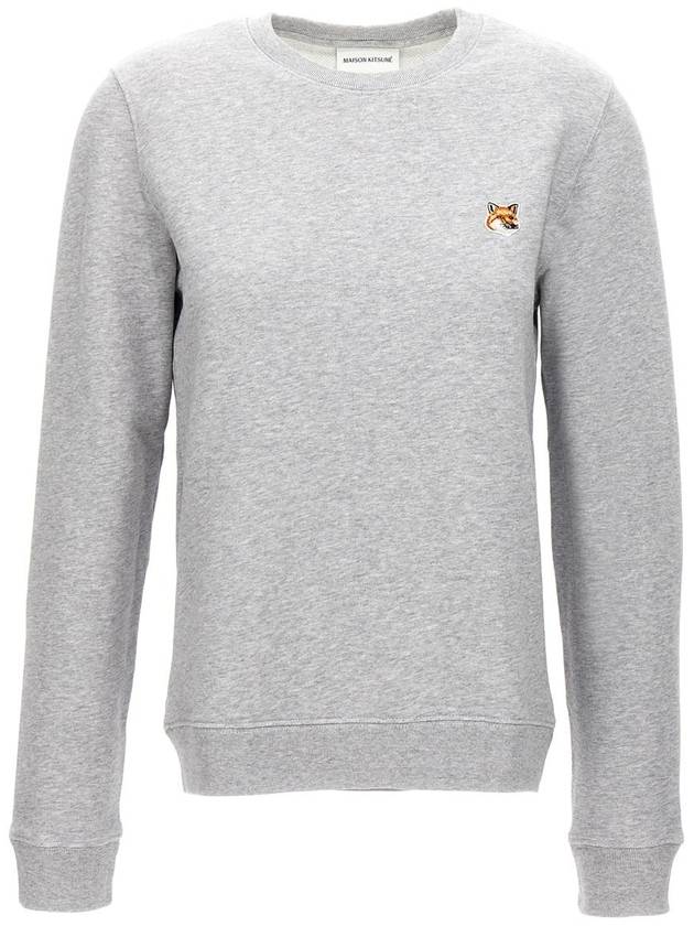 Fox Head Patch Regular Sweatshirt Grey - MAISON KITSUNE - BALAAN 2