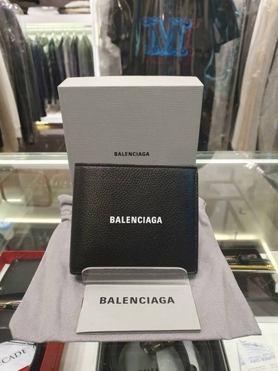 Cash Square Folded Wallet Black - BALENCIAGA - BALAAN 2