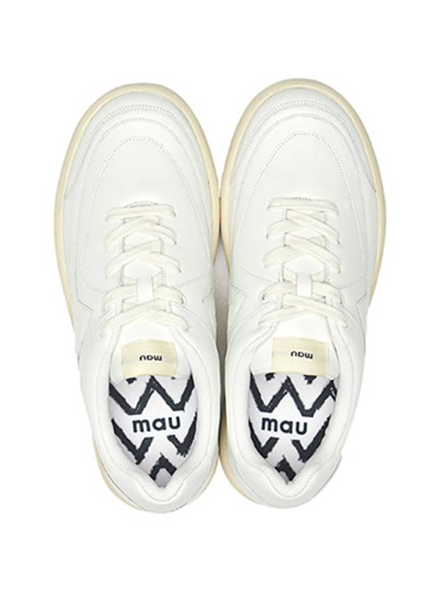 Doong Doong Leather Low Top Sneakers White - MAU - BALAAN 5