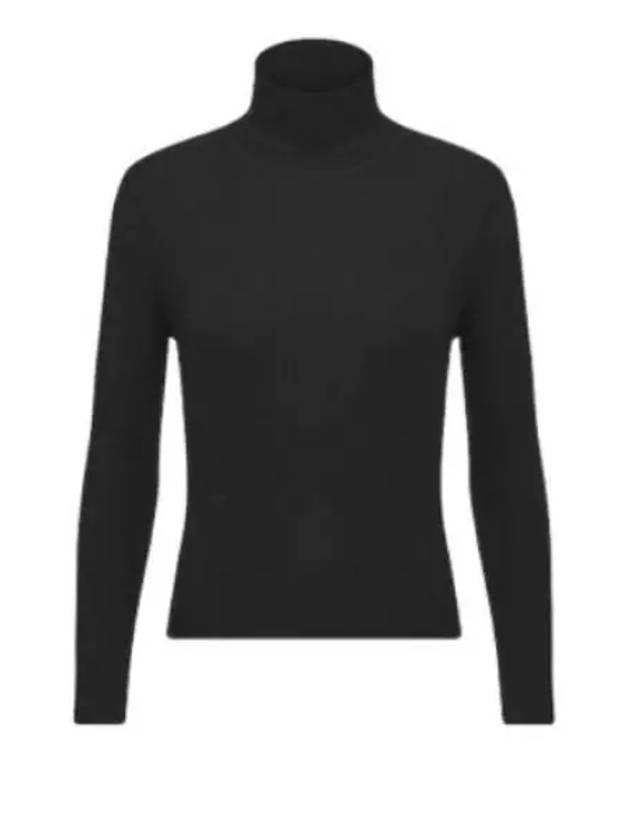 Cashmere Silk Long Sleeve Turtleneck Black - DIOR - BALAAN 2