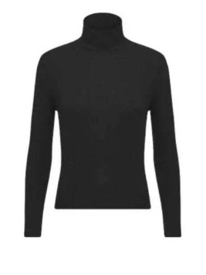 Cashmere Silk Long Sleeve Turtleneck Black - DIOR - BALAAN 2