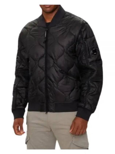 Liner Padded Bomber Jacket Black - CP COMPANY - BALAAN 2