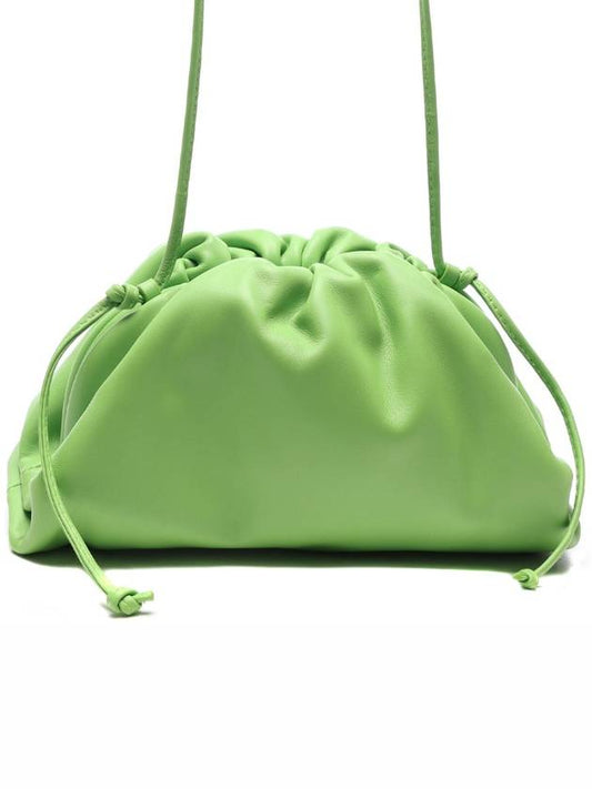 Mini Pouch Clutch Bag Acid Green - BOTTEGA VENETA - BALAAN.