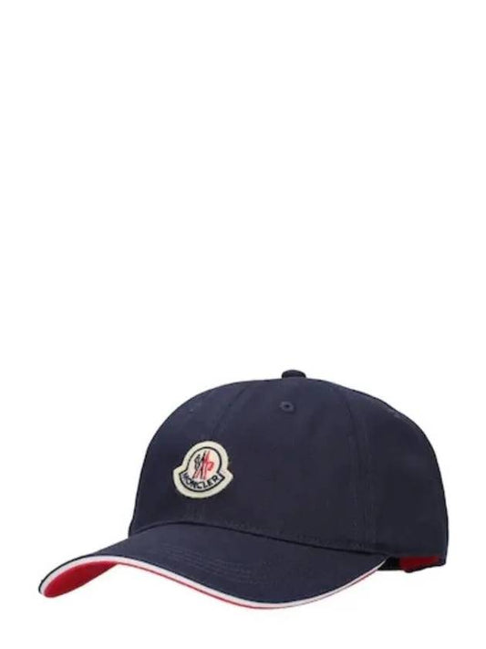 Logo Patch Baseball Cap Hat Navy 3B70700 V0090 742 - MONCLER - BALAAN 2