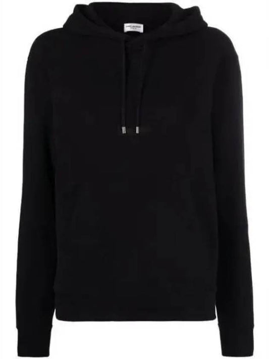 Logo Hoodie Black - SAINT LAURENT - BALAAN 2