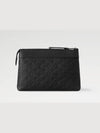 Pochette Voyage Souple Monogram Leather Pouch Bag Black - LOUIS VUITTON - BALAAN 5