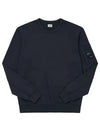 Light Fleece Crew Neck Sweatshirt Navy - CP COMPANY - BALAAN 4