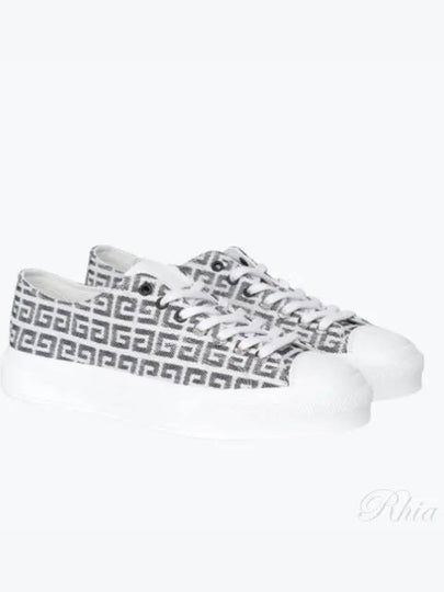 4G City Jacquard Low Top Sneakers White Black - GIVENCHY - BALAAN 2