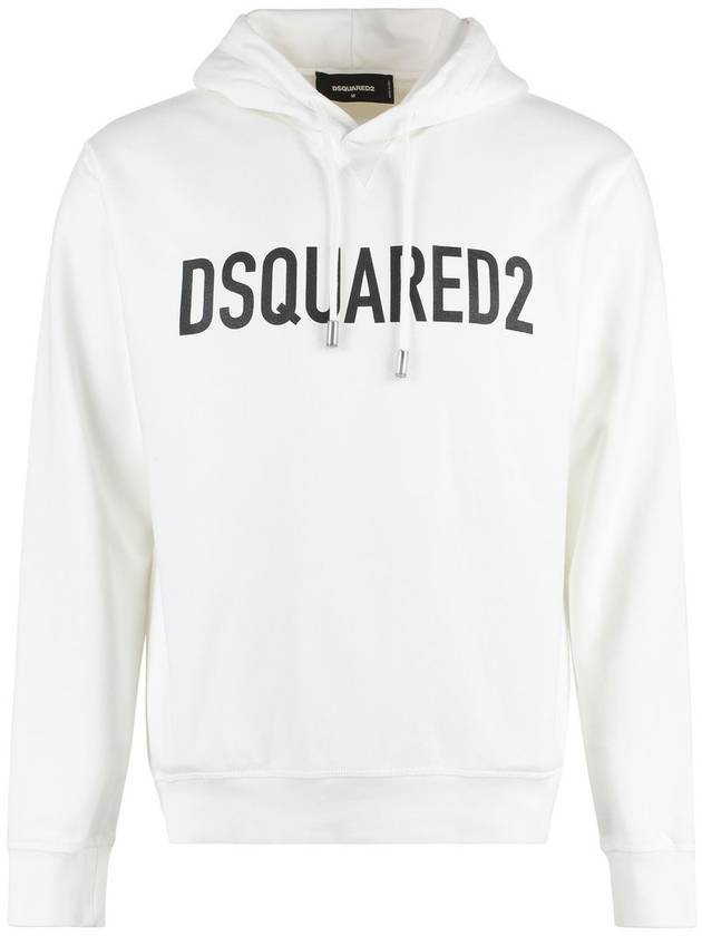 E men's t-shirt short sleeve top S74GU0664S25538100 lettering logo printed jersey hoodie - DSQUARED2 - BALAAN 1