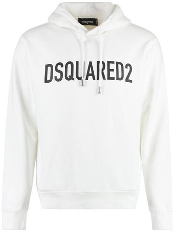 E men's t-shirt short sleeve top S74GU0664S25538100 lettering logo printed jersey hoodie - DSQUARED2 - BALAAN 1