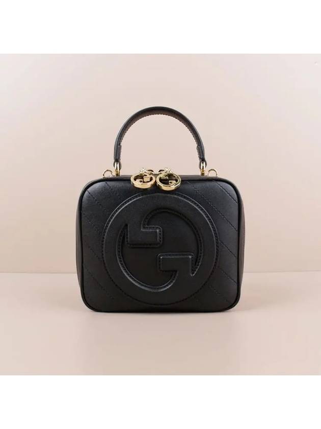 Blondie Top Zipper Leather Shoulder Bag Black - GUCCI - BALAAN 2