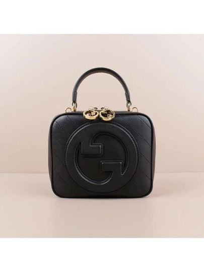 Blondie Top Zipper Leather Shoulder Bag Black - GUCCI - BALAAN 2