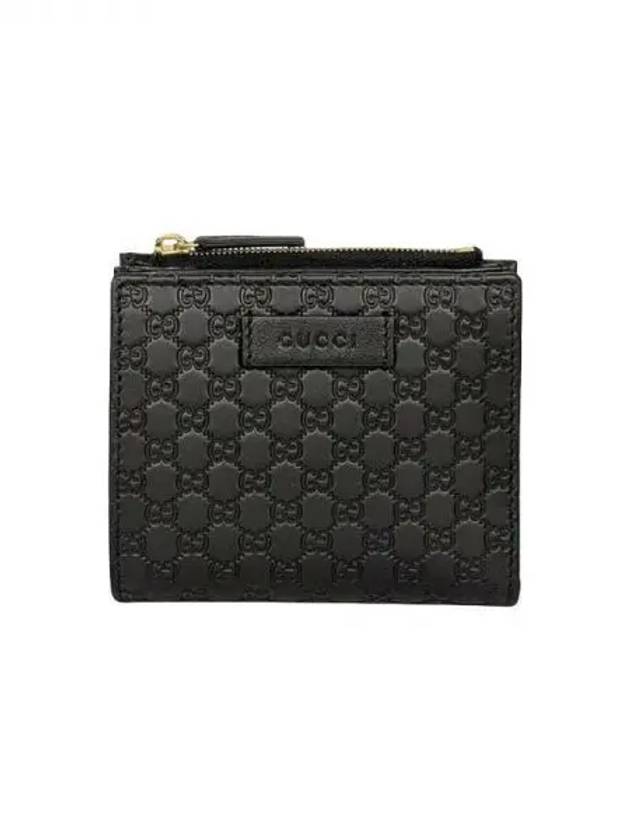 Micro GG Cima zipper half wallet black 5 39104716 1038459 - GUCCI - BALAAN 1