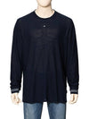 Men's Star Logo Cotton Knit Top Navy - STONE ISLAND - BALAAN 2