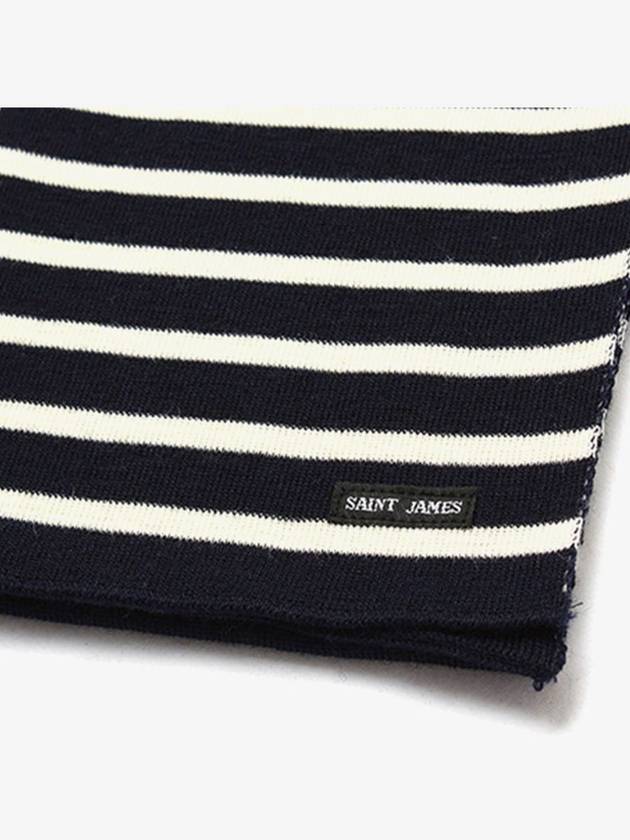 [Saint James] Scarf Raye (Marine/Ecru) - SAINT JAMES - BALAAN 3