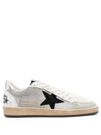 Ball Star Suede Star Laminate Low Top Sneakers Grey - GOLDEN GOOSE - BALAAN 2