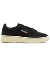 Women's Medalist Goatskin Low Top Sneakers Black - AUTRY - BALAAN 3