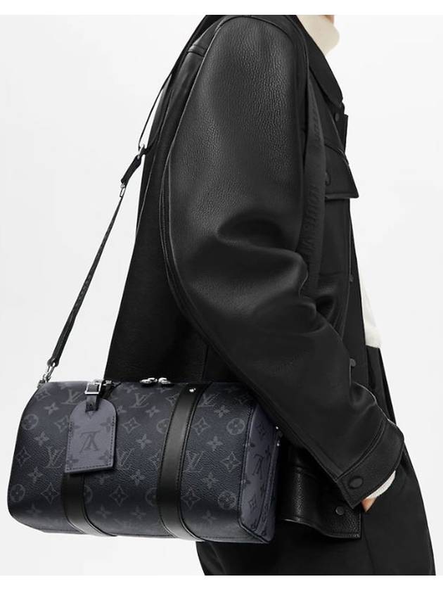 City Keepall Cross Bag Black - LOUIS VUITTON - BALAAN 8