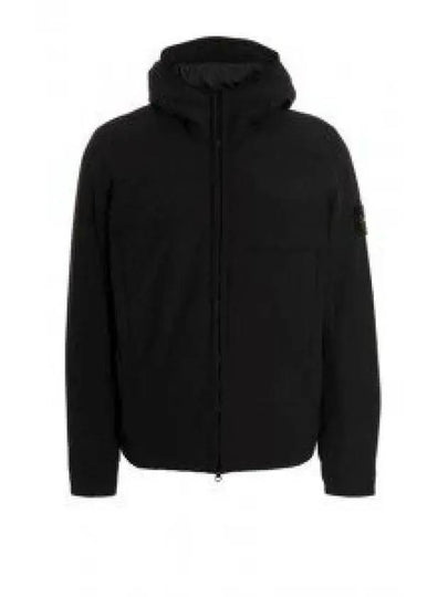 Men's Soft Shell Pure Insulation Technology Primaloft Hooded Jacket Black - STONE ISLAND - BALAAN 2