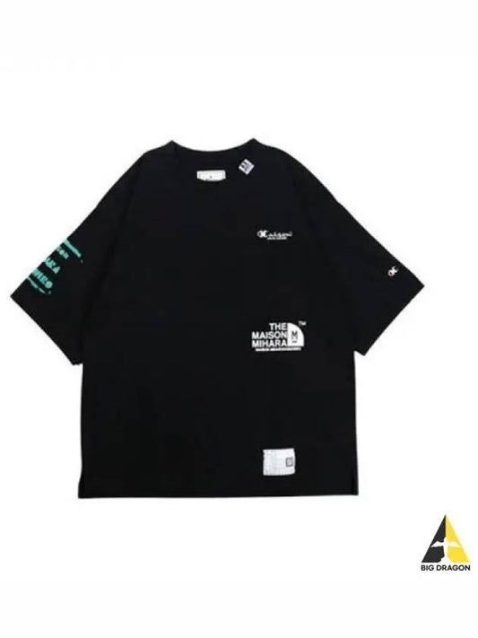 23SS MIHARA YASUHIRO Mihara Yasuhiro logo overfit short sleeve black white A10TS692 - MAISON MIHARA YASUHIRO - BALAAN 1