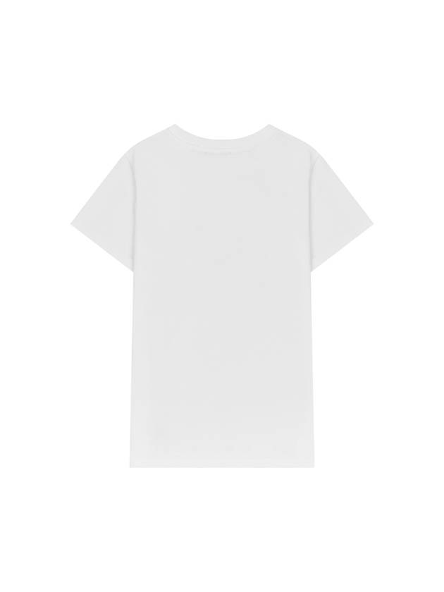 Denise Embroidered Short Sleeve T-shirt White - A.P.C. - BALAAN 3