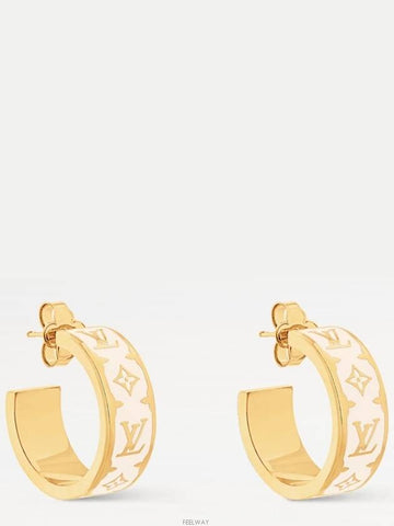 M01830 Nanogram Enamel Earrings - LOUIS VUITTON - BALAAN 1