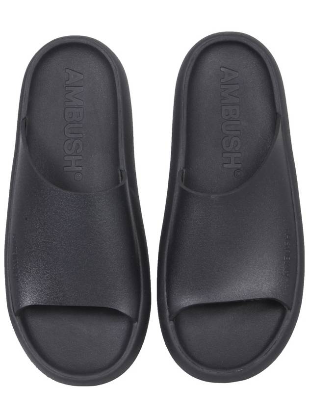 Logo Rubber Slippers Black - AMBUSH - BALAAN 4