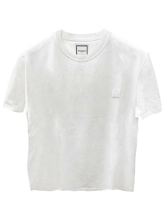 Luminous Back Logo Short Sleeve T-Shirt White - WOOYOUNGMI - BALAAN 2