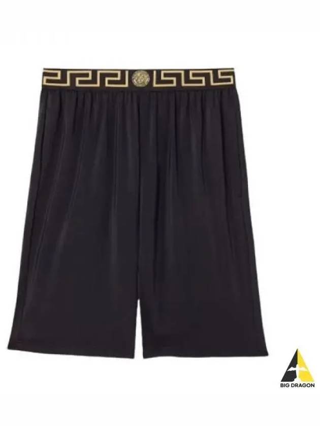 Bermuda Greek short pants black 1003754 1A02555 - VERSACE - BALAAN 1