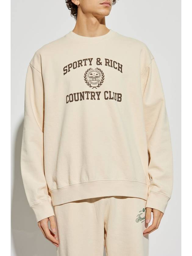 Sporty & Rich Sweatshirt From The Ivy League Collection, Unisex, Cream - SPORTY & RICH - BALAAN 5