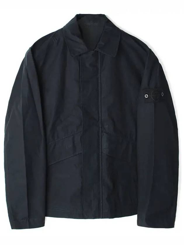 Stone Ghost Piece Overshirt Black 8115107F1 - STONE ISLAND - BALAAN 1