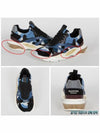 Bounce Camo Low Top Sneakers Blue - VALENTINO - BALAAN.