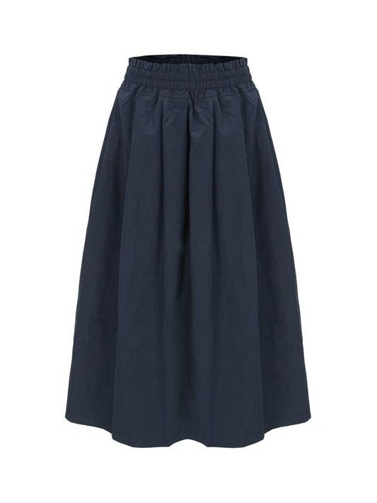 24SS pleated long skirt navy - CALLAITE - BALAAN 1