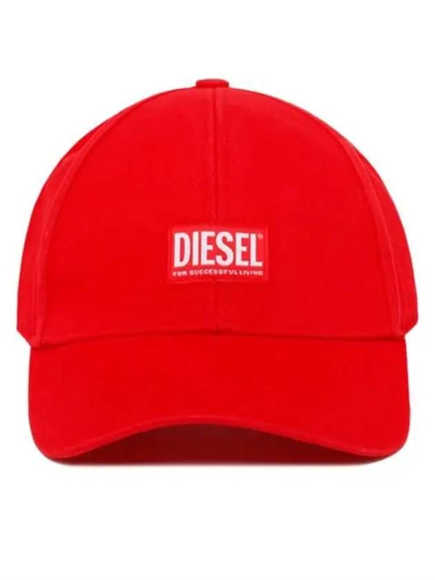 Corry Jacq Wash Logo Patch Base Ball Cap Red - DIESEL - BALAAN 2