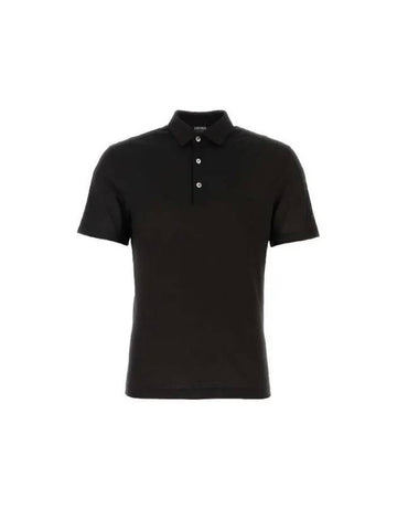 Ermenegildo Zegna straight hem wool polo shirt RE7345A5BCT724 K09 - ERMENEGILDO ZEGNA - BALAAN 1