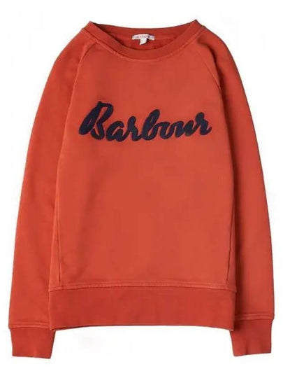 Women's Otterburn Sweatshirt Orange - BARBOUR - BALAAN 2