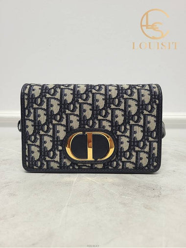 Used luxury goods Lewis It Blue Oblique 30 Montaine 2 in 1 pouch bag - DIOR - BALAAN 1